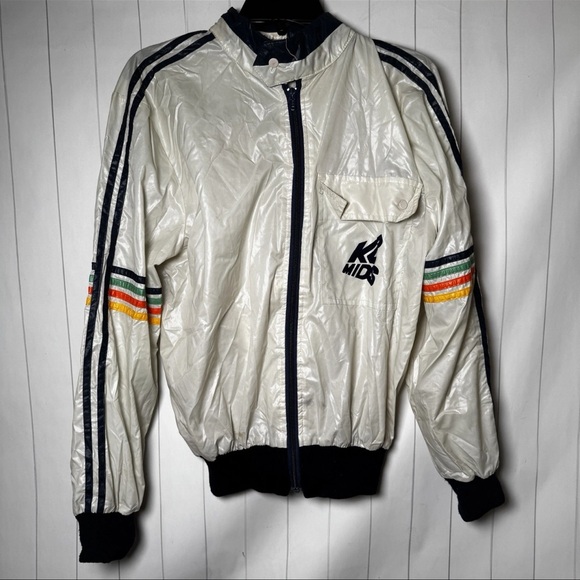 Retro Vintage K2 Mids Windbreaker Ski Jacket Basic Layer Pride Striped size S/M - Picture 14 of 14